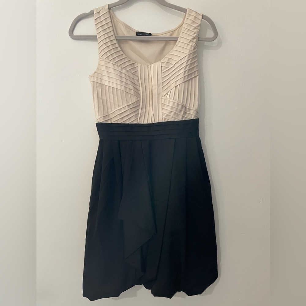 Max & Cleo Black and White Dress, Balloon Skirt